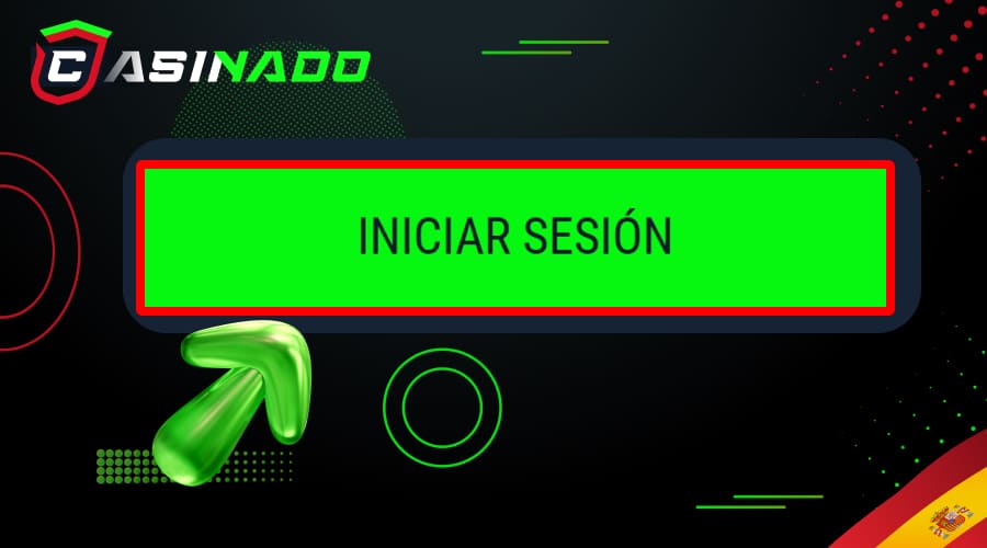 Login confirmation button to access Casinado account