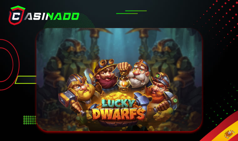Lucky Dwarfs slot game with colorful graphics and magical treasure hunt